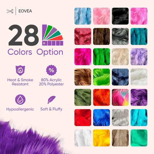 Vista 3 de EOVEA Cuadrado de tela de piel sintética – Pieza precortada de piel para manualidades, disfraces, decoración de bricolaje, costura y decoración