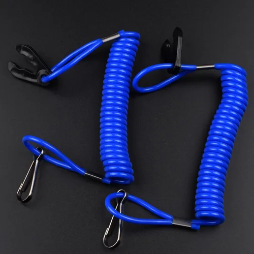 Vista 3 de 2 unids fuera de borda de encendido del motor de emergencia PWC Jet Ski WaveRunner Key Lanyard Stop Kill Switch Seguridad para Yamaha