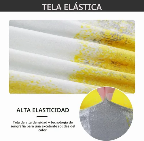 Vista 4 de Gibelle - Juego de 4 fundas para sillas de comedor, funda elástica de elastano para comedor, fundas extraíbles y lavables para sillas de cocina