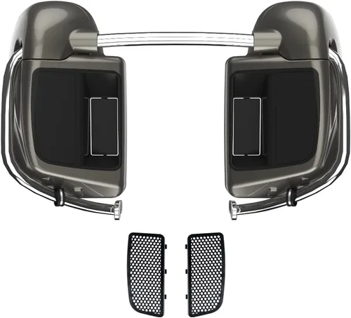 Vista 59 de Kits de calentadores de piernas con ventilación y combinación de color con guantera para Harley Davidson Touring Street Road King Glide FLTR 2014