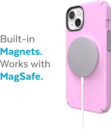 Vista 6 de Speck Funda para iPhone 13 - Protección contra caídas y resistente a los arañazos, diseñada para MagSafe para iPhone 13 - Funda de doble capa, funda