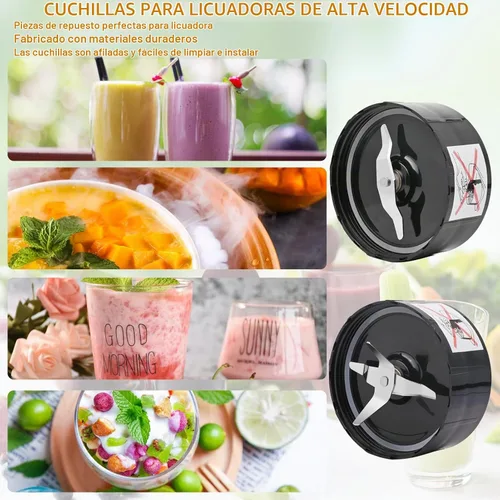 Vista 7 de Piezas de repuesto compatibles con Magic Bullet serie MB1001 de 250 W – Juego de accesorios de repuesto para licuadora prémium