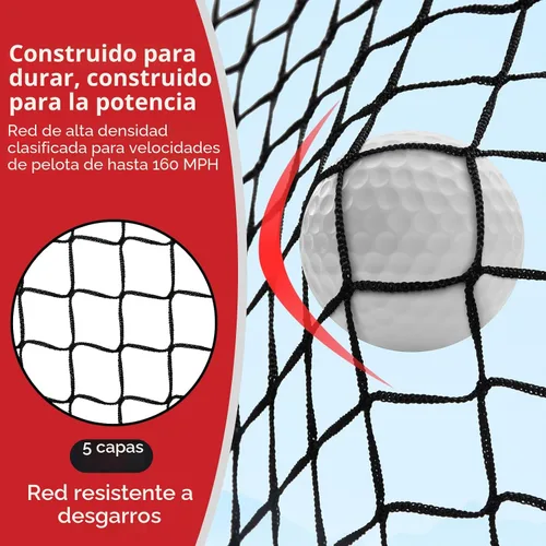 Vista 2 de Red de golf Bearwill, 10x7 pies de alta resistencia para práctica de golf con tapete, paño objetivo, 8 tacos, 6 pelotas, bolsa de transporte