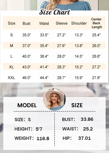 Vista 6 de HOTOUCH Blusa de punto para mujer, suave, manga larga, ligera, cuello redondo, talla S-XXL
