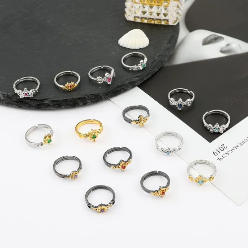Vista 4 de ZhuoXing jewelry anime Genshin Impact game rings - cosplay figure xiao Barbatos Venti Zhongli Kunikuzushi - gold rings for women men girls Fans