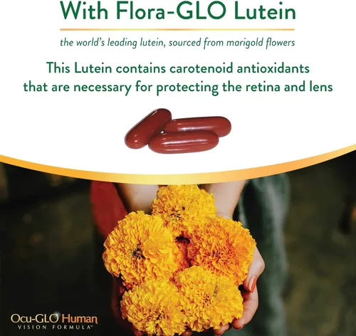 Vista 3 de Ocu-GLO Human Vision Formula Cápsulas de apoyo para la salud ocular, 90