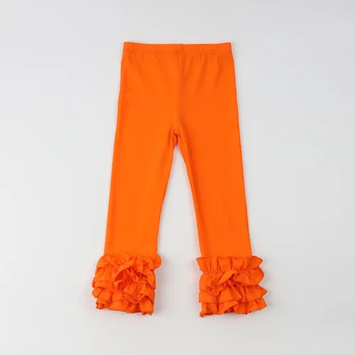 Vista 13 de HOOLCHEAN Leggings de algodón con volantes para bebés y niñas pequeñas