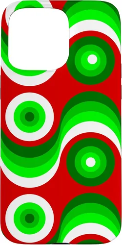 Vista 28 de iPhone 16 ugly christmas mod groovy red green 1960s 1970 retro vintage Case