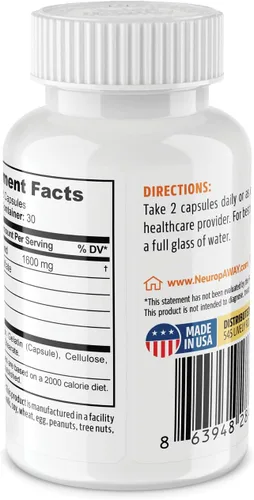 Vista 5 de NeuropAWAY Suplemento de apoyo renal con sulfato de agmatina, L-novalina, L-ornitina, L-citrulina proporciona un apoyo renal rápido y potente, 60CT
