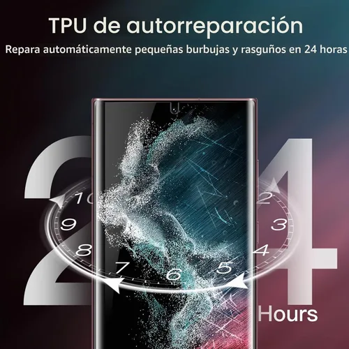 Vista 4 de JETech - Protector de pantalla de TPU para Samsung Galaxy S22 Ultra, 2+2