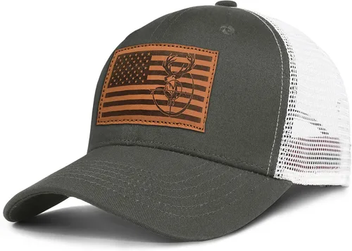Vista 19 de Mens Hat Snapback Trucker Hats Outdoor Gifts for Men Dad Husband Father's Day Leather Pattern Baseball Cap Cs1012 Pie Grande-00
