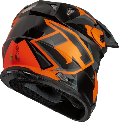 Vista 2 de GMAX MX-96S Casco de estilo MX para moto de nieve para deportes de invierno con caja de respiración