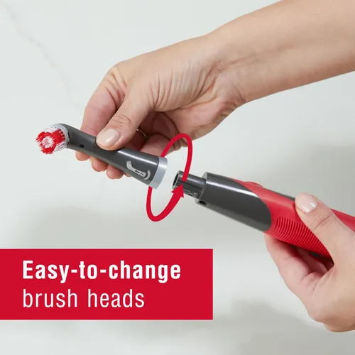 Vista 2 de Rubbermaid Reveal Power Scrubber with Multi-Purpose Head, Cordless Electric Battery Powered Scrub Brush, Water Resistant, for
