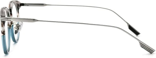 Vista 5 de FONEX Gafas de acetato de titanio con marco vintage para mujer y gafas redondas ópticas 47-22-145