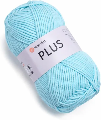 Vista 43 de YarnArt Jeans Plus - Hilo de mezcla de algodón suave, 100g (3.5 onzas), 160m (174 yardas), 55% algodón, 45% acrílico, grosor medio #4, ideal