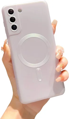Vista 20 de phylla Funda para teléfono Samsung S21 FE [compatible con MagSafe] Funda magnética de lujo de color sólido protección completa de la cámara cubierta