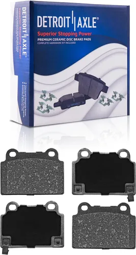 Vista 146 de Detroit Axle - Pastillas de freno traseras para Toyota Prius 2012-2015 Prius Plug-In 2017-2018 Corolla iM 2016 Sion iM 2011-2017 Lexus CT200h