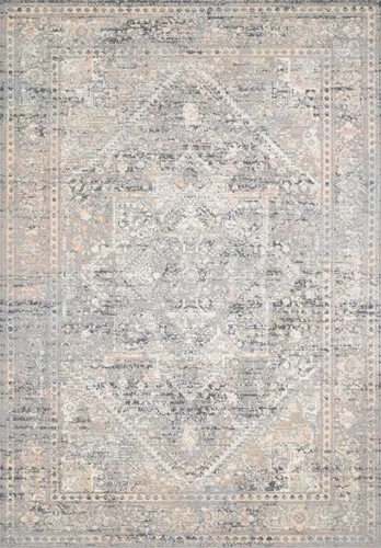 Vista 6 de Loloi Alfombra de pasillo Lucia Charcoal/Multi 2'-8" x 10