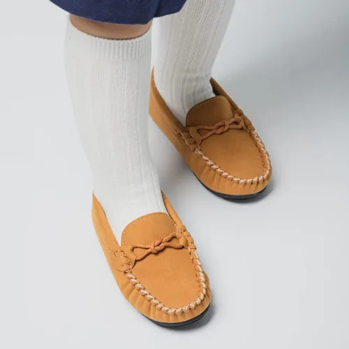 Vista 3 de CENCIRILY Mocasines para niños y niñas suaves sin cordones para vestir Oxford zapatos planos casuales para barco uniforme escolar mocasines