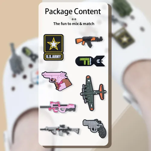 Vista 3 de RJ-Sport Dijes para zapatos, bonitos, divertidos y llamativos widgets de decoración de zapatos para niños y adolescentes, mujeres y niñas