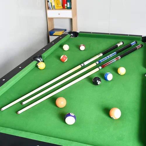 Vista 5 de Juego de 2 palos de billar de 58 pulgadas, 2 piezas de palo de billar de arce