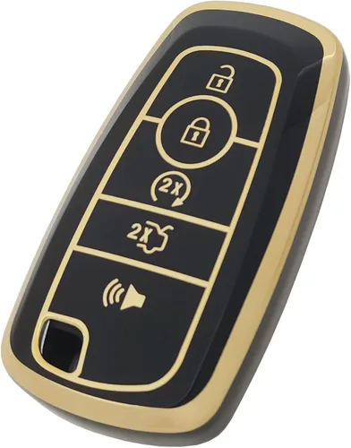 Vista 5 de Funda para llavero de TPU para Ford Escape Expedition Explorer F150 F250 F350 F450 Mustang Lincoln Aviator Key Fob