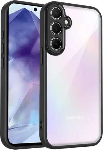 Vista 129 de Funda magnética transparente compatible con Xiaomi 17T, color negro 2 en 1 PC + TPU cubierta de teléfono a prueba de golpes, carcasa protectora