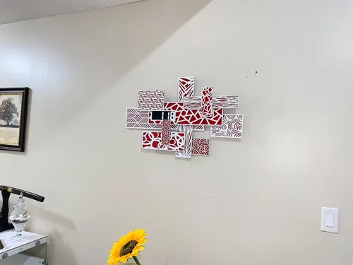 Vista 7 de Reloj de pared digital 3D Life Time 2023 Reloj de pared con diseño especial