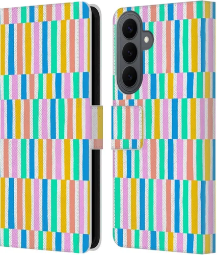 Vista 121 de Head Case Designs Officially Licensed Ninola Brushstrokes Multi Colorful Leather Wallet Case Compatible with Samsung Galaxy A07 4G
