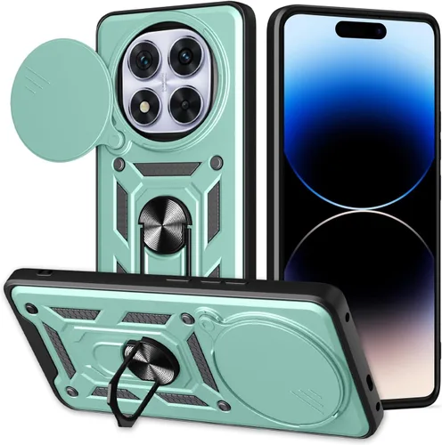 Vista 18 de Funda para Motorola Moto G 5G 2024 con protector de pantalla, funda protectora con protector de cámara, funda protectora con función atril para Moto