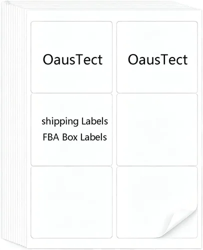 Vista 16 de 2" x 4" Shipping Labels, Printable White Sticker Labels for Laser/Inkjet Printer Mailing Labels 8.5"*11" US Letter-White, 10 per Sheet Total 1000