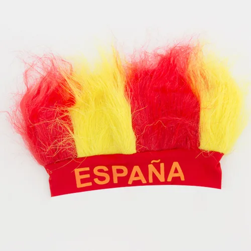 Vista 4 de Gorro Peluca Bandera de España Th3 Party