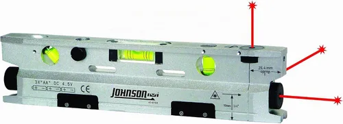 Vista 3 de Johnson Level & Tool 40-6184 - Nivel láser de torpedo magnético, color plateado y negro, 1 nivel láser