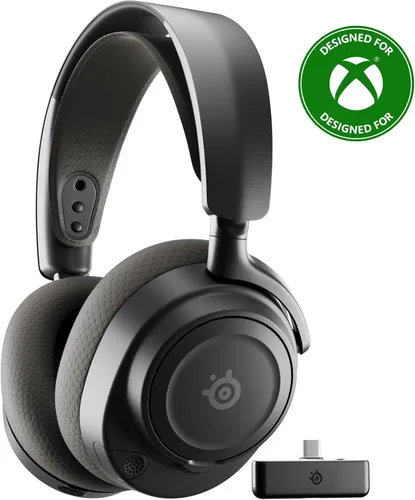 Vista 3 de SteelSeries Xbox Series S 1TB SSD Gaming Console 120FPS Robot White Arctis Nova 7X Wireless Gen 2 Gaming Headset 50+ HR Battery Black Bundle Paquete