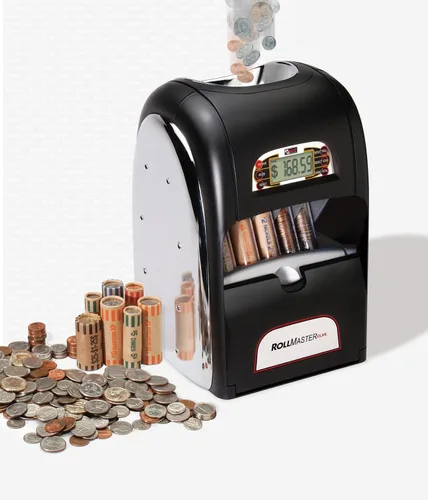 Vista 2 de MAGNIF 7500 ROLLMASTER Clasificador de monedas motorizado digital de grado profesional 100 envoltorios de monedas