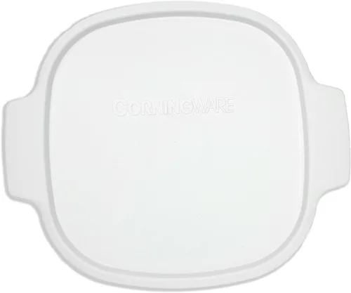 Vista 2 de Corningware StoveTop Tapa de plástico blanca de 2 cuartos de galón / 3 cuartos #A-2-PC (se adapta a platos de vidrio Corningware A-2-B y A-3-B)