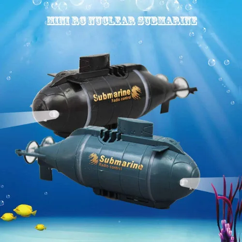 Vista 2 de ¡Yeibobo! Submarino Mini Teledirigido de 6 Canales (Negro)