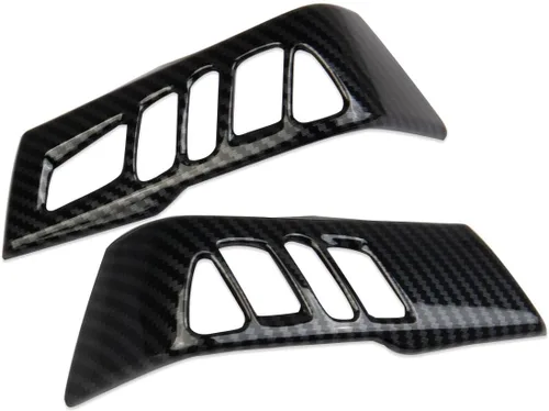 Vista 4 de Cubierta de volante interior de fibra de carbono para Nissan Frontier 2022-2025 para Titan 2020-2024