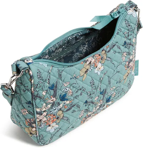 Vista 3 de Vera Bradley Bolso bandolera Frannie Crescent de algodón