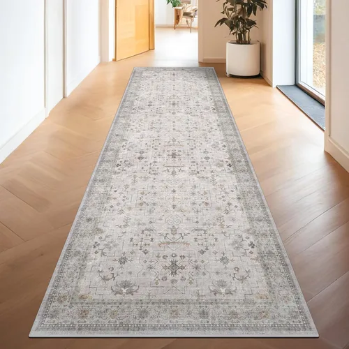 Vista 66 de Hazo Haus – Alfombra pequeña para entrada, cocina o baño, antideslizante con base de goma, resistente a las manchas y a la decoloración, diseño