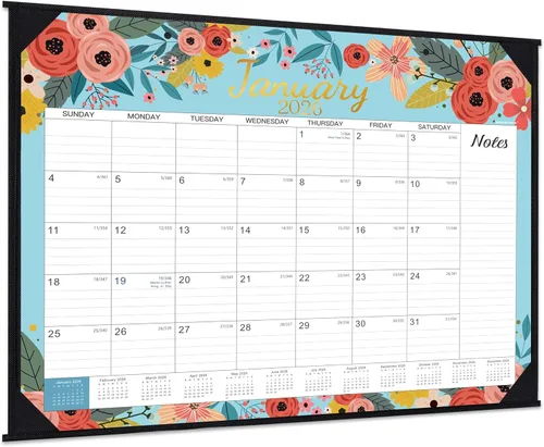 Vista 10 de Calendario de escritorio 2026, calendario de escritorio grande 2026, enero 2026 a diciembre de 2026, 22 x 17 pulgadas, calendario 2026 de 12 meses