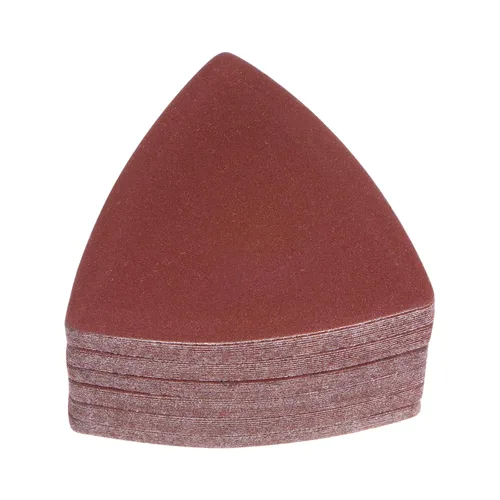 Vista 24 de HARFINGTON 60 piezas de papel de lija triangular de gancho y bucle, 40 granos, almohadillas de lijado de óxido de aluminio de 3-1/8 pulgadas, papel