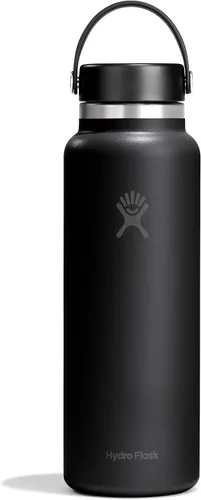 Vista 64 de Hydro Flask Botella de agua – Acero inoxidable aislado – Tapa flexible de boca ancha, antiderrames, a prueba de fugas y recargable en agave de 20