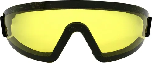 Vista 6 de Birdz Gafas de seguridad para deportes acuáticos, paracaidismo y motocicleta, montura negra acolchada con lentes amarillas ahumadas transparentes