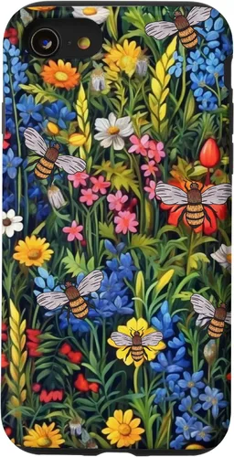 Vista 17 de Funda para iPhone 12 mini Bees And Wildflowers