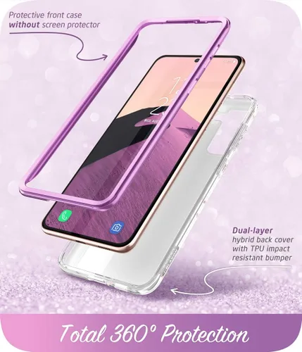 Vista 2 de i-Blason Cosmo Series - Funda para Samsung Galaxy S21 Plus 5G, funda protectora delgada y elegante sin protector de pantalla integrado (meta)