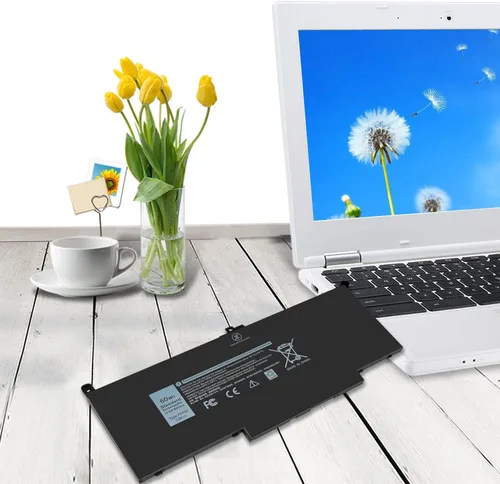 Vista 6 de 60Wh F3YGT - Batería de repuesto para laptop Dell Latitude 7480 7490 2X39G Dell Latitude 7280 7390 7480 7490 7380 7290 12 13 14 7000 P29S002 P73G002