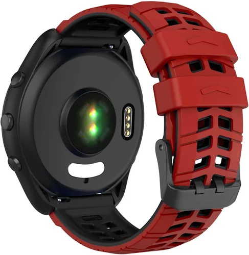Vista 10 de ISABAKE Compatible con Garmin Vivoactive 4/Venu 2/Forerunner 255 265 Bandas, correa de silicona deportiva para Samsung Galaxy Watch 3 1.772 Verde