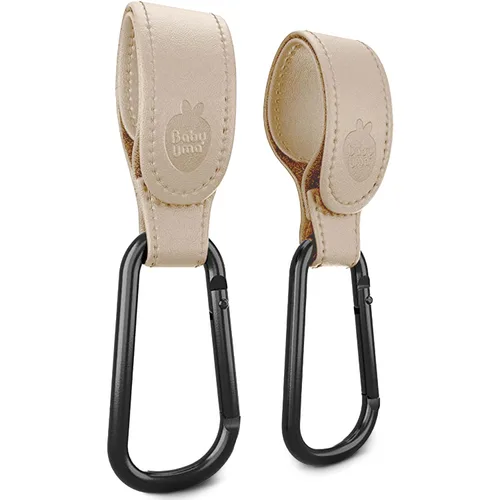 Vista 14 de Baby Uma Ganchos de cochecito para bolsas (paquete de 2) – Clips y ganchos universales para cochecito, antideslizantes con apertura con una sola
