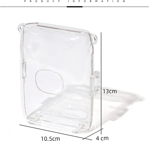 Vista 6 de Fujifilm Instax Mini Link 2 - Funda protectora para impresora Fujifilm Instax Mini Link 2 con correa para el hombro, transparente